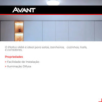 Plafon LED Avant Iara Branco Bivolt 127/220V Sobrepor – LED Integrado
