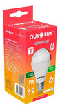 Lâmpada LED Bulbo 9W E27 6500K Bivolt Branco-frio SuperLED Ouro Ourolux