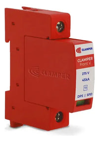 Protetor Contra Surtos DPS CLAMPER Front V 275V 45kA Classe II Monopolar para Trilho DIN