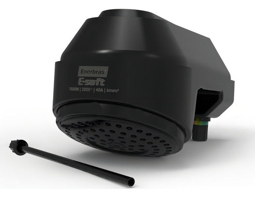 Ducha Eletrônica Enerbras E-Soft Preta 220V 7500W – Controle Eletrônico de Temperatura