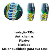 Cabo Flexível 16mm2 750V Antichama 100m Preto SIL