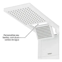 CHUVEIRO ELETRÔNICO LORENZETTI ACQUA DUO ULTRA BRANCO 220V 7800W | PRESS PLUS E 2 TIPOS DE JATO