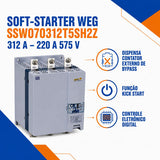 Soft Starter WEG SSW07 SSW070312T5SH2Z 312A 220-575V Trifásica