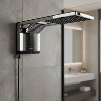 CHUVEIRO LORENZETTI ACQUA DUO ULTRA PRETO/CROMADO 220V 7800W | ELETRÔNICO, 2 TIPOS DE JATO E PRESS PLUS