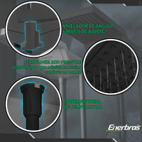 Chuveiro Eletrônico Enerbras E-Griff Preto 127V 5500W com Controle Eletrônico de Temperatura