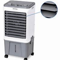 Climatizador de Ar Ventisol CLIN16-02 16 Litros 220V Branco/Cinza – 5 em 1 com Reservatório para Gelo