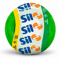 Cabo Flexível Unipolar SIL 16 mm² Verde 450/750V Antichama 100% Cobre – Rolo 100 Metros