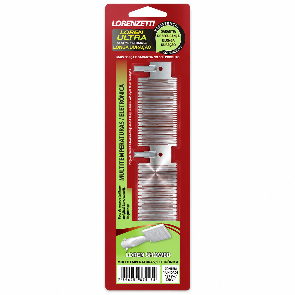 Resistência Lorenzetti Loren Shower Ultra 3065M Cinza 220V 7500W Original