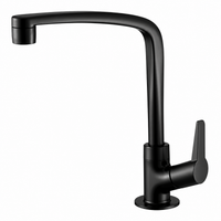 TORNEIRA PARA COZINHA LORENZETTI FLATT 1167 F71 PRETO FOSCO – BICA MÓVEL 1/4 DE VOLTA
