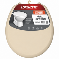 ASSENTO SANITÁRIO LORENZETTI DURATTI OVAL UNIVERSAL BEGE – POLIPROPILENO