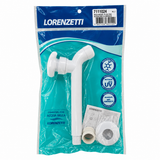 Torneira para Pia Lorenzetti Brio 1132 F34 Parede Bica Reta Longa 18cm Branco Fosco