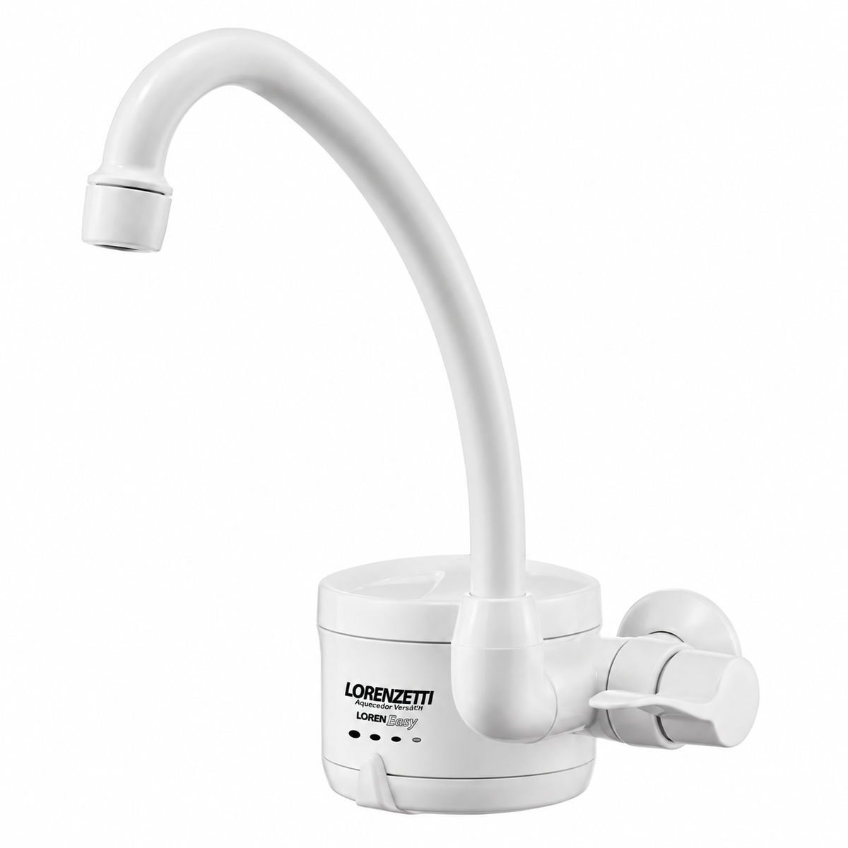 Torneira Elétrica Lorenzetti Loren Easy Parede 127V 4800W Branca – 4 Temperaturas