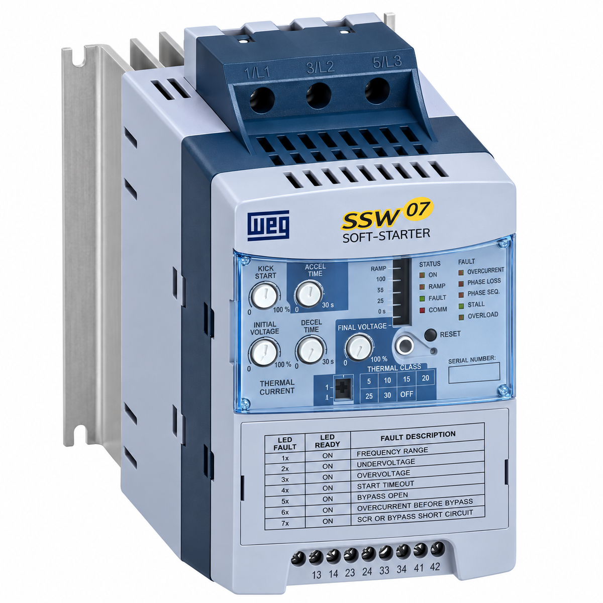 Softstarter Weg Ssw07 24a 220-575v Ip00 - Proteção Eficiente