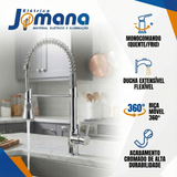 Torneira Monocomando Gourmet Lorenkitchen 2266 C76 Cozinha Cromada