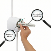 Ducha Advanced Eletrônica Branco 220V 7500W Lorenzetti