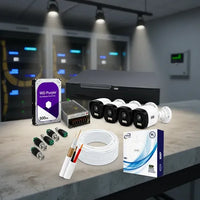 Kit Segurança WEG 4 Câmeras HD Full HD + DVR 4 Canais Bivolt 127/220V para Monitoramento Residencial e Comercial