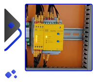 Relé de Segurança Monitor de Velocidade Zero WEG SZS-W/22 220Vca – PLd SIL2 IP20 para NR12