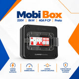 Quadro de Proteção CLAMPER Mobi Box 220V 8kW 40A Preto para Wallbox com DPS + IDR Tipo A + Disjuntor