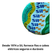 Cabo Flexível Unipolar SIL 16 mm² Verde 450/750V Antichama 100% Cobre – Rolo 100 Metros