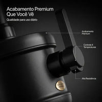 Torneira Elétrica Enerbras 4T Plus 4 Temperaturas Preta PVC 220V 5500W