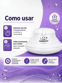 Chuveiro Lorenzetti Bella Ducha 4T Branco 5500W 127V – 4 Temperaturas