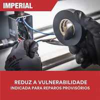 Fita Isolante 3M Imperial Preta 18mm x 20m 750V Antichama Uso Geral