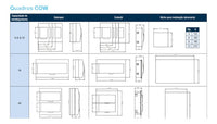 Quadro de Distribuição Embutir 08 Módulos QDW02-8-BE Branco WEG