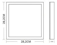 Painel LED Sobrepor 24W 6500K Lux Quadrado Bivolt Branco Taschibra