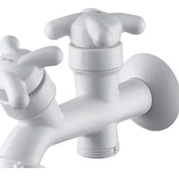 Torneira para Tanque com Saída para Máquina de Lavar Lorenzetti Brio 1131 F34 Branca – Água Fria – Parede