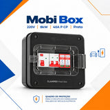 Quadro de Proteção CLAMPER Mobi Box 220V 8kW 40A Preto para Wallbox com DPS + IDR Tipo A + Disjuntor