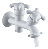 Torneira para Tanque com Saída para Máquina de Lavar Lorenzetti Brio 1131 F34 Branca – Água Fria – Parede