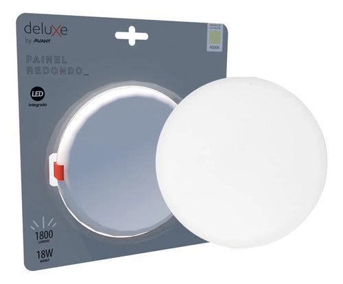 Painel LED Redondo de Embutir Avant Bivolt 127/220V – Iluminação LED de Alta Eficiência