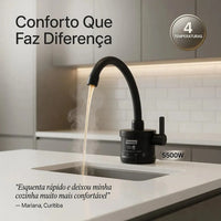Torneira Elétrica Enerbras 4T Plus 4 Temperaturas Preta PVC 220V 5500W