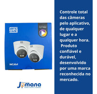 Câmera IP Dome WEG Full HD 2MP 2.8mm Night Color PoE IP-H022-D31