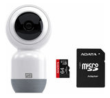 Câmera de Segurança Externa Wi-Fi WEG Home Full HD 1080p IP65 + Cartão MicroSD 64GB Classe 10 – Branco
