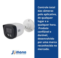 Câmera IP Bullet Full HD 2MP PoE WCAM IP-H022-B11 Branca WEG – Lente 2,8 mm | IP66 | Microfone Integrado