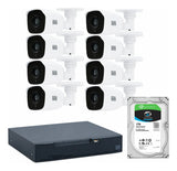 Kit CFTV Analógico WEG com DVR 8 Canais + 8 Câmeras Full HD 2MP + HD Seagate SkyHawk 1TB Branco