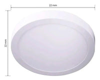 Painel LED Sobrepor Redondo Avant 12W 4000K Bivolt 127/220V Branco – Alumínio – Luz Neutra