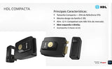 Fechadura Elétrica Compacta de Sobrepor Preta Original 12V HDL