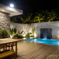 Refletor LED Avant Slim 400W 6500K Bivolt IP66 Preto 30.000lm Branco Frio