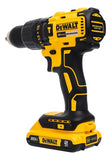 Furadeira Parafusadeira Bateria 20v 2 Baterias  1 Carregador Amarelo 127/220v 60 Hz