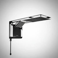 CHUVEIRO LORENZETTI ACQUA DUO ULTRA PRETO/CROMADO 220V 7800W | ELETRÔNICO, 2 TIPOS DE JATO E PRESS PLUS