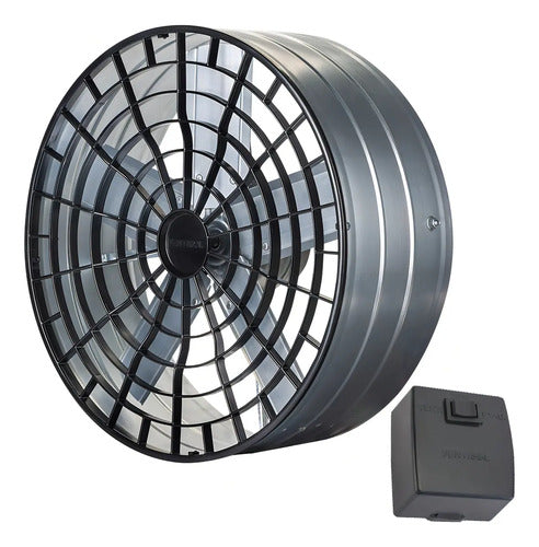 Exaustor Axial Ventisol Industrial 50cm 220V 1/4CV com Reversão 5 Pás Ref. 445