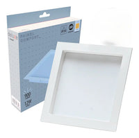 Painel LED Embutir Quadrado Avant Comfort Deluxe 12W Branco Quente 3000K Bivolt 127/220V Branco