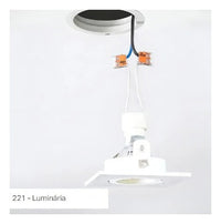 Conector Emenda Wago 2 Vias 4mm - Laranja-claro