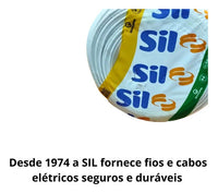 Cabo Flexível 750V Antichama Branco 4,0mm2 X 100m Sil