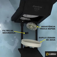 Chuveiro Ducha Eletrônica Enerbras E-griff Preto 7800w Potência 7.8 Kw 220v