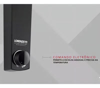 Chuveiro Acqua Century Preto 7500W 220V Eletrônico 7.5 KW Lorenzetti