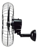 Ventilador de Parede Ventisol 60cm New Black Turbo Oscilante – 220V – Grade Plástica – Preto