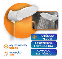 Chuveiro Lorenzetti Loren Comfort Eletrônico 7500W 220V Branco